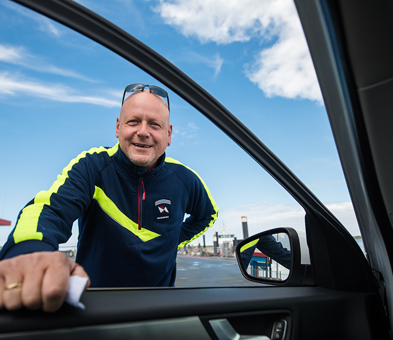 Bemanning WPD Ameland Parkeerterrein Auto